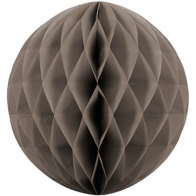 Papírová dekorační koule Honeycomb TMAVĚ ŠEDÁ 30cm – Zboží Mobilmania