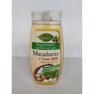 Bione Cosmetics Macadamia + Coco Milk regenerační sprchový gel 260 ml – Zboží Mobilmania