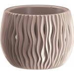 Prosperplast Květináč s vkladem SANDY BOWL mocca 29 cm – Zboží Mobilmania