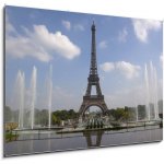 Skleněný obraz 1D - 100 x 70 cm - The Eiffel tower from Trocadero in Paris Eiffelova věž z Trocadéra v Paříži – Zbozi.Blesk.cz