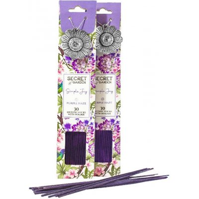 ARÔME Secret garden vonné tyčinky + kovový držák Purple Haze 30 ks – Hledejceny.cz