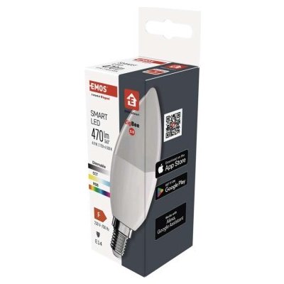 Emos GOSMART LEDCANDLE 4,8W40W470lm E14 ZIGBEE RGBCCT – Hledejceny.cz