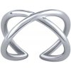 Prsteny SILVEGO Slušivý otevřený stříbrný prsten Arin Infinity RMM22726