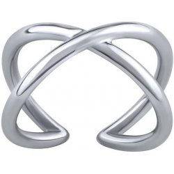 SILVEGO Slušivý otevřený stříbrný prsten Arin Infinity RMM22726