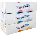 Soft & Exclusive Kapesníky papírové 2-vrstvé 3x150 ks – Sleviste.cz
