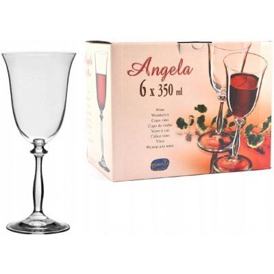 Crystalex Sklenice na víno ANGELA 350ml 6ks – Hledejceny.cz