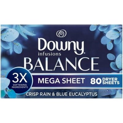 Vonné ubrousky do sušičky Crisp Rain & Blue Eucalyptus Downy 80 ks – Hledejceny.cz