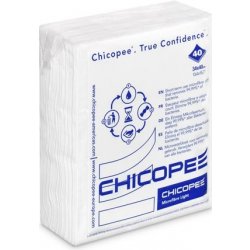 Chicopee microfibre light mikrovláknová utěrka bílá 34 x 40 cm bílá 40 ks