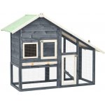 vidaXL 9799.170869 šedo bílá 140 x 63 x 120 cm masivní jedlové dřevo – Sleviste.cz