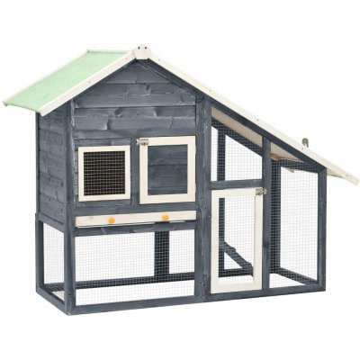 vidaXL 9799.170869 šedo bílá 140 x 63 x 120 cm masivní jedlové dřevo – Sleviste.cz