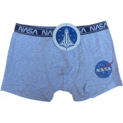 Chlapecké boxerky NASA světle šedý melír – Zboží Mobilmania