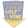 Golfové příslušenství a doplňky Karta Ball Marker Golf and Wine White