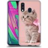 Pouzdro a kryt na mobilní telefon Samsung Pouzdro Head Case Samsung Galaxy A40 KOTĚ S MAŠLÍ