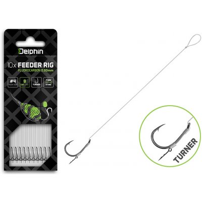 Delphin Feederový návazec Fluoro Sting / 10 ks 8 cm / 0,26mm / Turner #6 – Hledejceny.cz