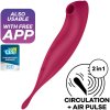 Vibrátor Satisfyer Connect Twirling Pro+ App červený