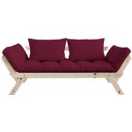 Karup sofa Bebop *180 cm natural + futon bordeaux 710