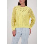 MONARI LIGHT LUXURY dámský svetr žlutý pletený – Zboží Dáma