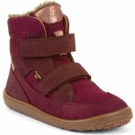 Dívčí zimní barefoot boty UP TEX WINTER bordeaux – Zboží Mobilmania