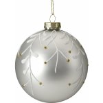 EUROFIRANY SKLENĚNÁ VÁNOČNÍ OZDOBA SADA 4KS FI 10 CM STŘÍBRNÁ – Hledejceny.cz
