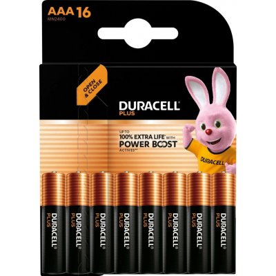 Duracell Plus Power AAA 16ks MN2400B16 – Zboží Živě