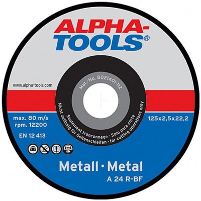 Alpha Tools Řezný kotouč A 24R-BF 125 mm 6900292-112