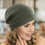 Krumlovanka dámská zimní čepice W-0436/671 khaki – Hledejceny.cz