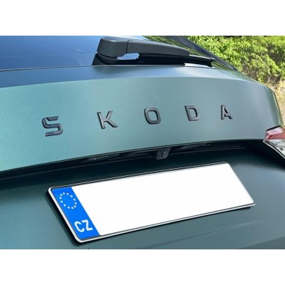 ZADNÍ STŘEDOVÝ NÁPIS ŠKODA original černý 3P0853687D 041 – Zboží Mobilmania