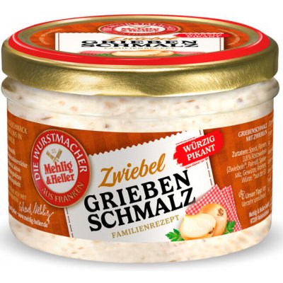 Mehlig & Heller škvarková pomazánka s cibulkou 160 g – Zboží Dáma