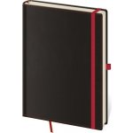 Helma 365, Tečkovaný zápisník Black Red L A5 (čtverečkovaný) – Zboží Mobilmania