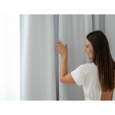 Zatemňovací závěs Blackout - bílý - š. 135 cm – Sleviste.cz