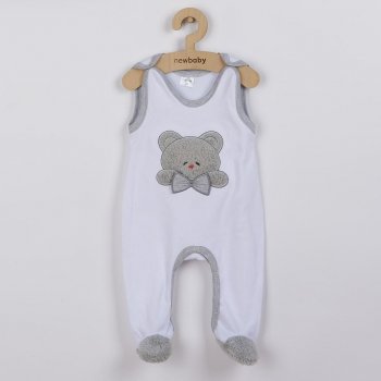 NEW BABY Luxusní kojenecké dupačky Honey Bear s D aplikací