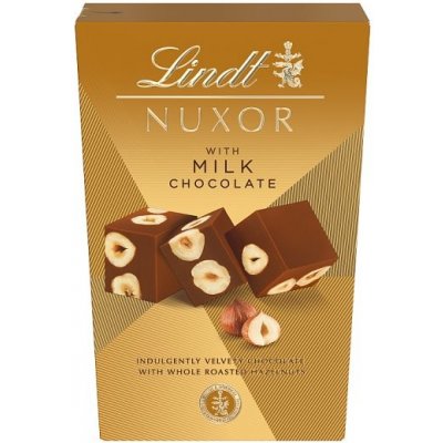 Lindt Nuxor Oříšková mléčná čokoláda Gianduja s celými jádry lískových ořechů 150 g – Zboží Dáma