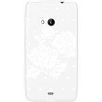 Pouzdro Ego Mobile Microsoft 535 Lumia - CASE "LACE" bílé růže – Zbozi.Blesk.cz
