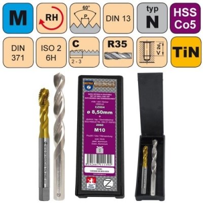 NÁSTROJE CZ Sada str.záv.M14x2 ISO2 HSSCo5 TiN DIN376RSP35+vrtákCZ004-12,00 – Hledejceny.cz