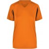 Dámské sportovní tričko JAMES & NICHOLSON běžecké s krátkým rukávem Running T JN316 Oranžová Černá