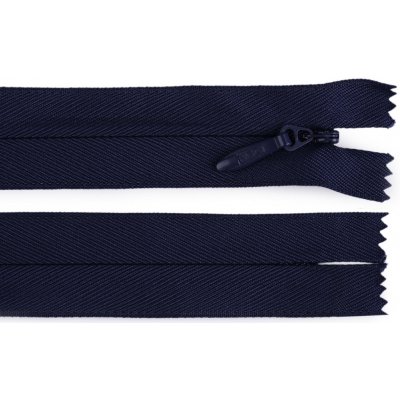 Prima-obchod Spirálový zip skrytý No 5 délka 60 cm pevný, barva 330 modrá tmavá – Hledejceny.cz