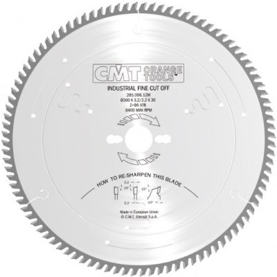 CMT C285 Pilový kotouč pro podélné a příčné řezy 180X3.2X30 Z56 – Sleviste.cz