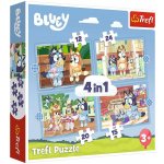 TREFL Bluey a její svět 4v1 12,15,20,24 dílků – Zbozi.Blesk.cz