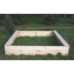 PiPi Dětské dřevěné pískoviště obdélník 160x180x29 cm – Zboží Dáma