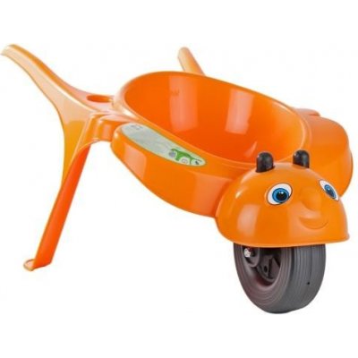 KHW Rolling Bee orange - dětské zahradní kolečko, plastové oranžové