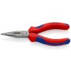 Kleště kulaté KNIPEX 25 02 140 Půlkulaté kleště 140 mm s břity pro radiotechniku