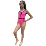 Modadeti Dívčí jednodílné plavky Neon pink – Zbozi.Blesk.cz