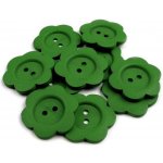 Knoflík dřevěný dekorační Zelený 50mm – Zbozi.Blesk.cz