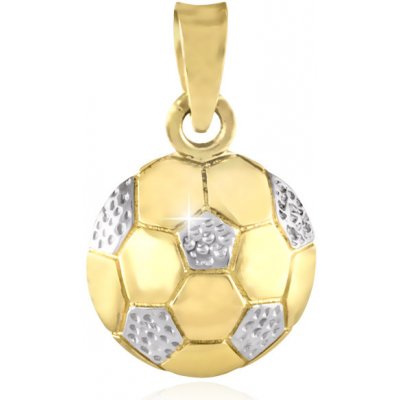 Gemmax Jewelry Zlatý přívěsek fotbalový míč GUPCN 25601