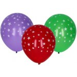 Balónek nafukovací 30cm sada potisk hvězdy – Zboží Dáma