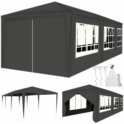 Malatec 12873 Zahradní stan, altán 3x9 m 8 stěn, šedý – Zboží Dáma