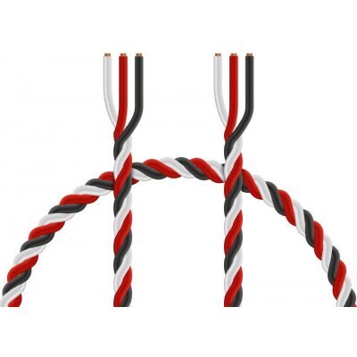 KAVAN Kabel třížilový kroucený tlustý FU 0.25mm2 PVC – Zboží Dáma