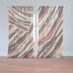 Sablio Záclony Pruhovaný motiv: 2ks 150x250cm – Hledejceny.cz