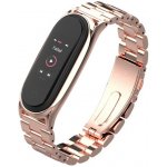 Xiaomi Mi Band 3/4/5/6 náhradní náramek/řemínek - BO chirurgická ocel Rose zlatá MBSCZ-5BOCHRS – Zbozi.Blesk.cz