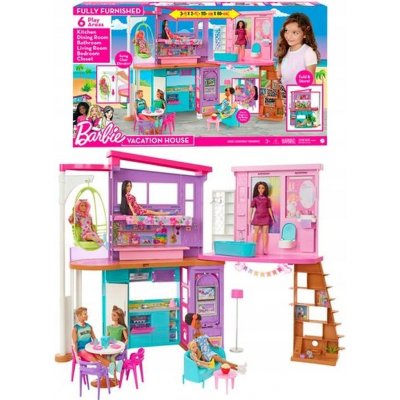 Barbie Domeček pro panenky Prázdninový domeček 32,8 cm